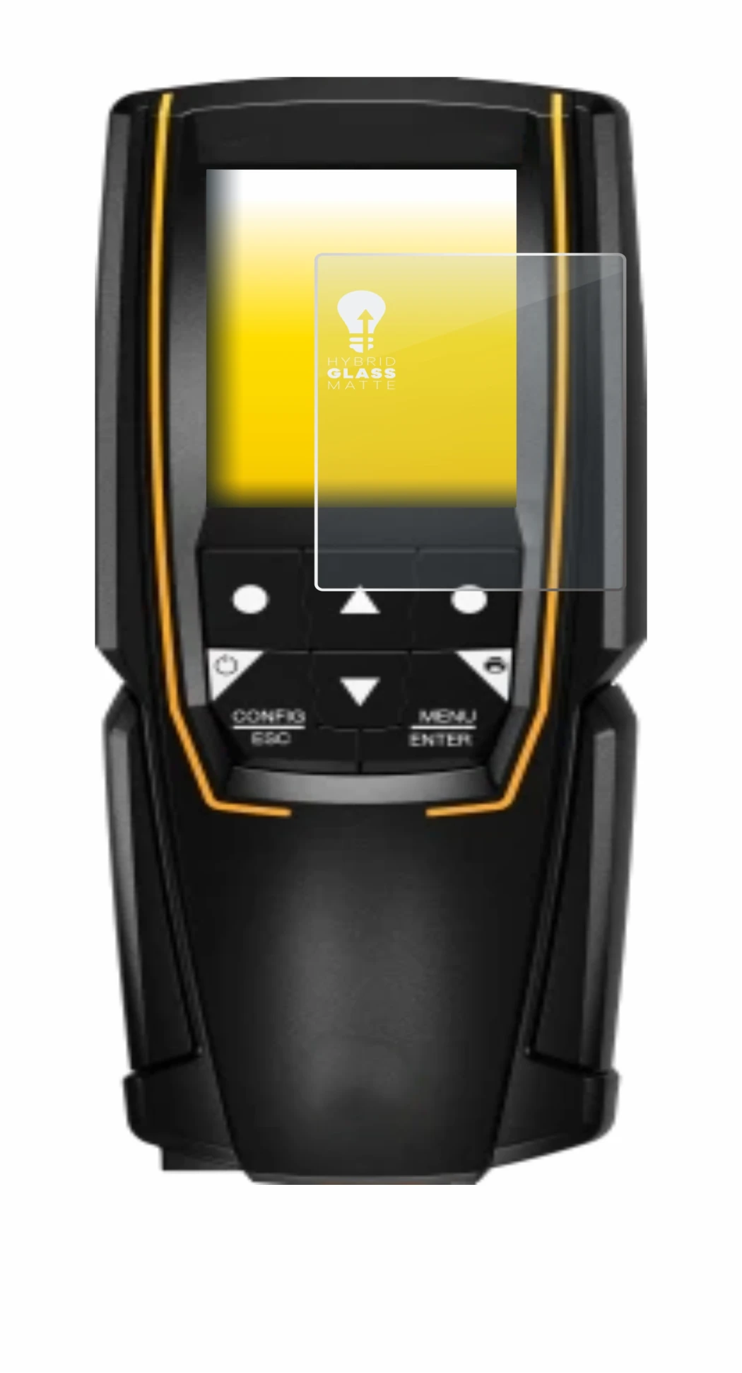 Immagine del dispositivo Testo 310 (2a Gen.) con un'ampia varietà di protezioni per lo schermo.