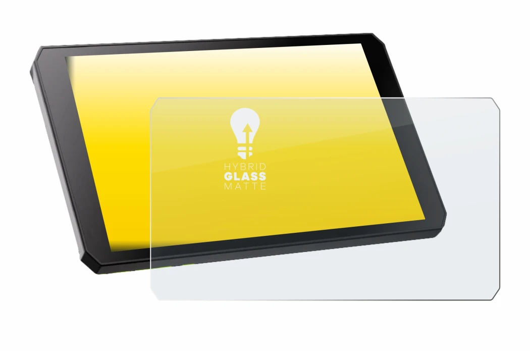 Immagine del dispositivo RiderNav R7M con un'ampia varietà di protezioni per lo schermo.