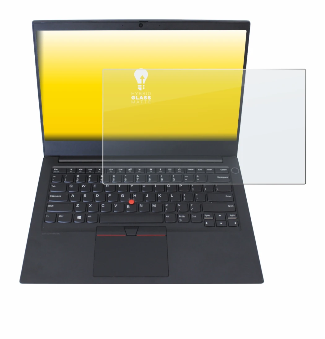 Immagine del dispositivo Lenovo ThinkPad E14 Gen 1 con un'ampia varietà di protezioni per lo schermo.