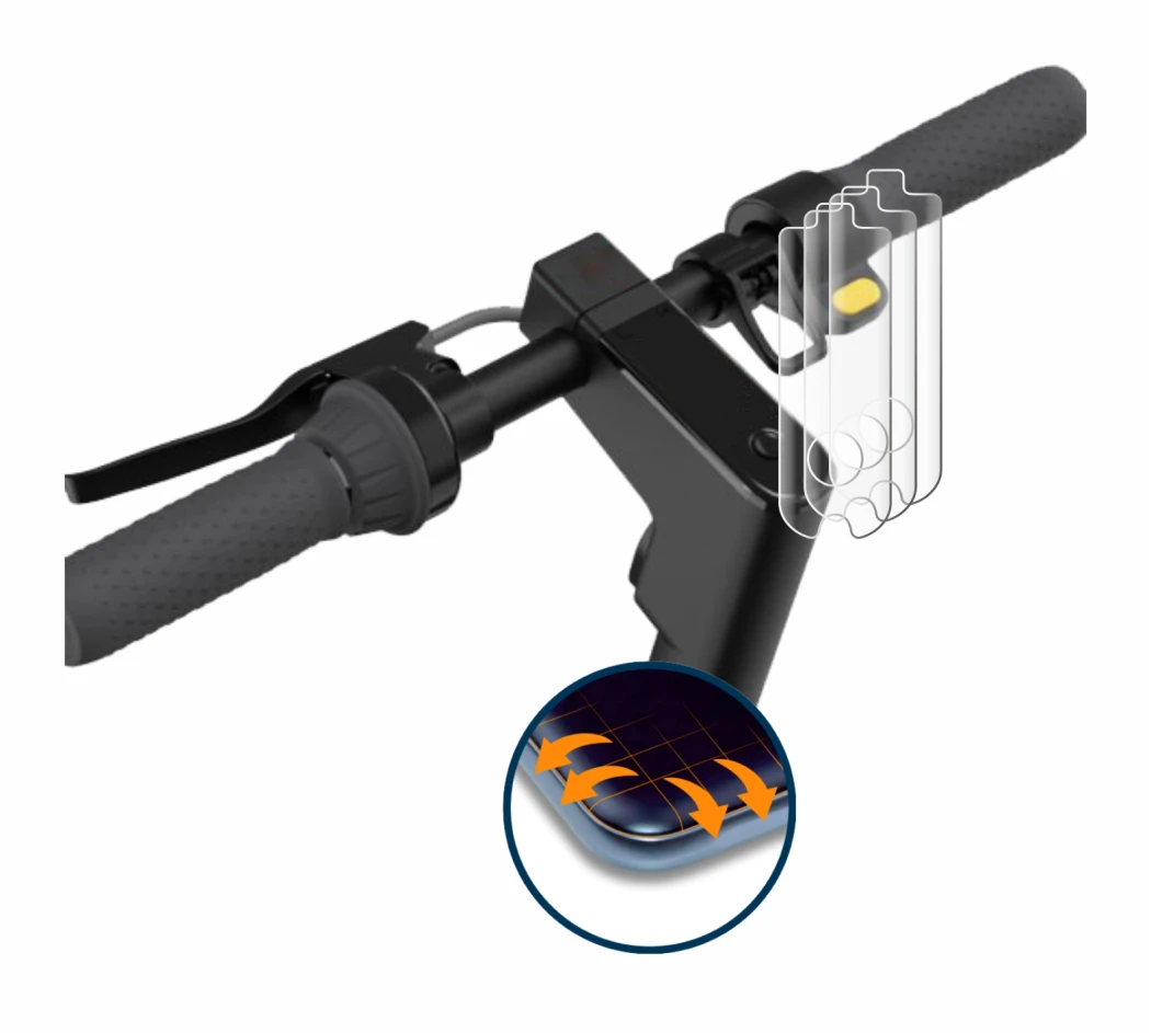 Immagine del dispositivo Segway Ninebot KickScooter MAX G30D II con un'ampia varietà di protezioni per lo schermo.