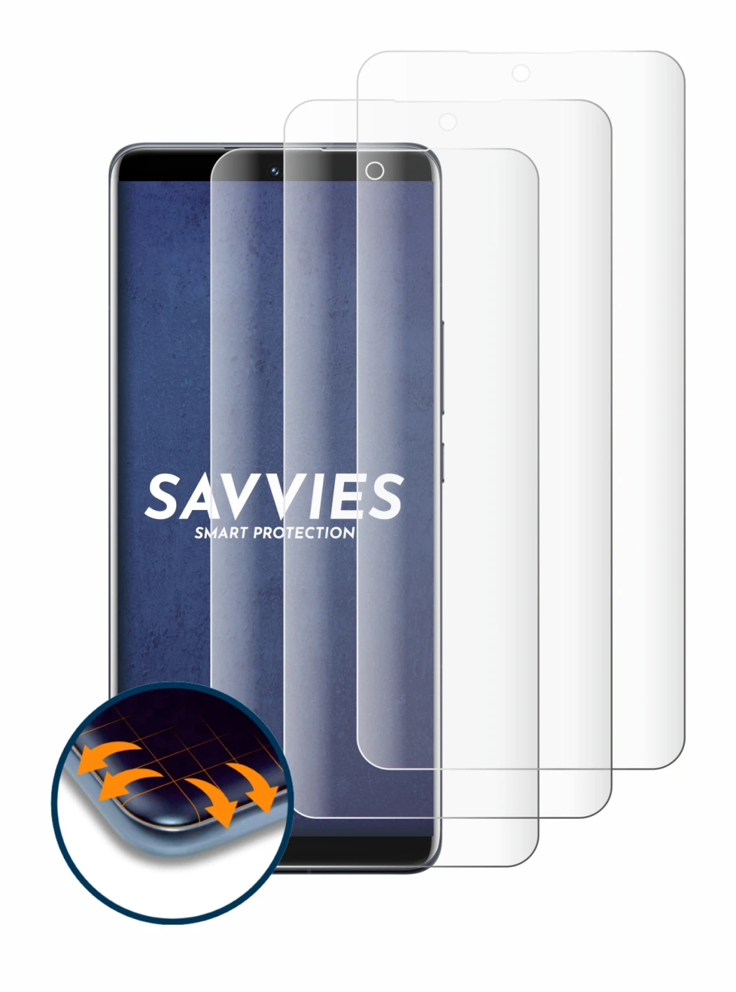 Immagine del dispositivo Xiaomi 12 Pro con un'ampia varietà di protezioni per lo schermo.