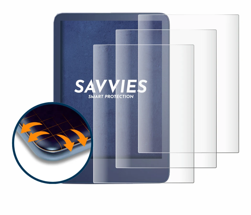 Immagine del dispositivo Amazon Kindle Reader 2022 con un'ampia varietà di protezioni per lo schermo.