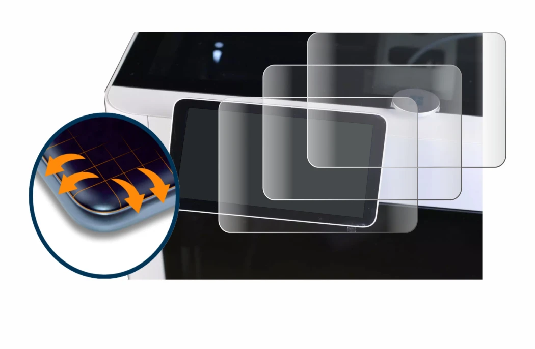 Immagine del dispositivo Bambu Lab X1-Carbon 3D Printer con un'ampia varietà di protezioni per lo schermo.