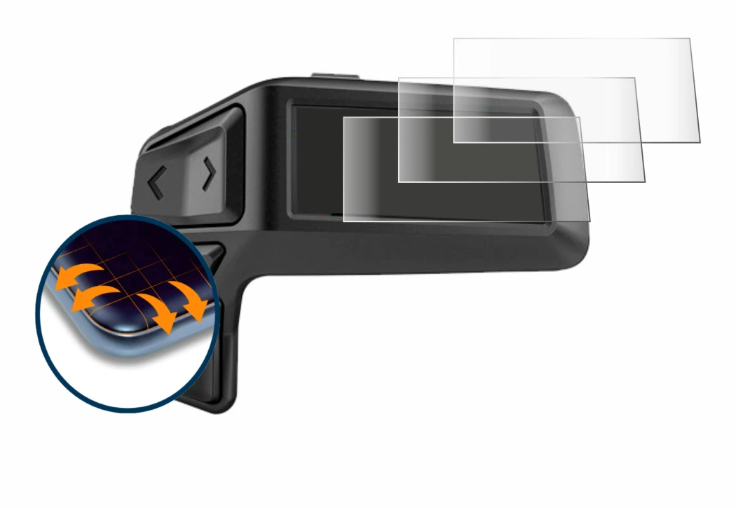 Immagine del dispositivo Bosch Purion 200 con un'ampia varietà di protezioni per lo schermo.