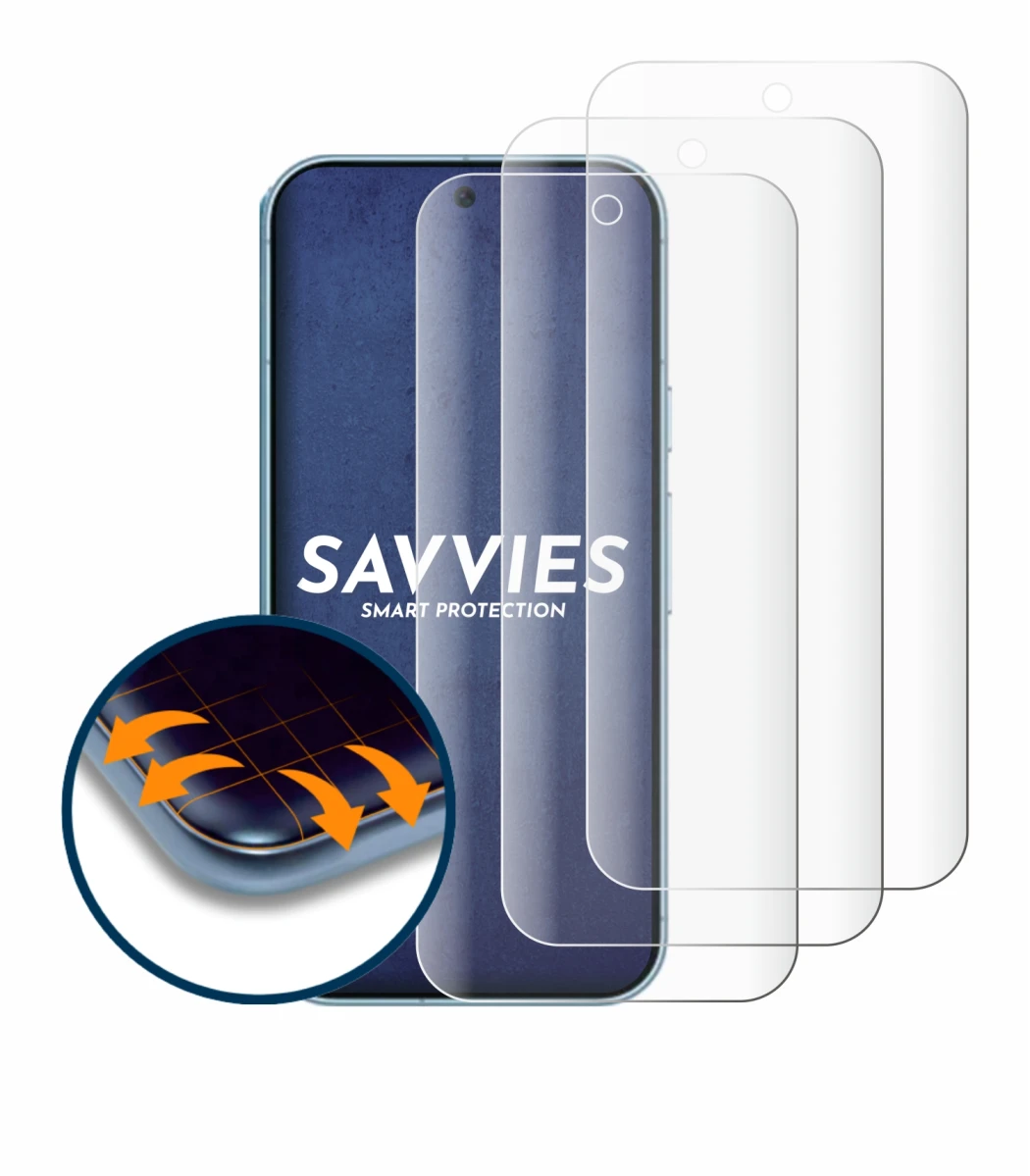 Immagine del dispositivo Google Pixel 9 Pro con un'ampia varietà di protezioni per lo schermo.