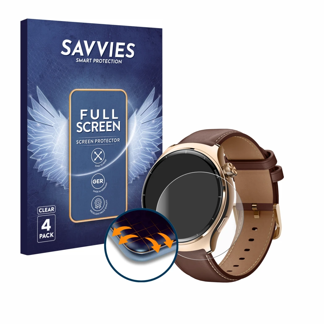 Parte frontale di una confezione del prodotto con il logo del marchio Savvies. Accanto è raffigurato il dispositivo Xiaomi Mib