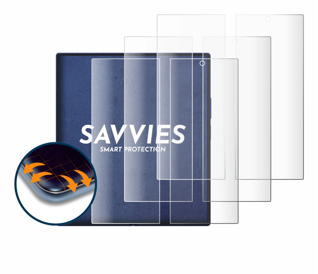 Immagine del dispositivo Samsung Galaxy Z Fold 7 (Display interno) con un'ampia varietà di protezioni per lo schermo.