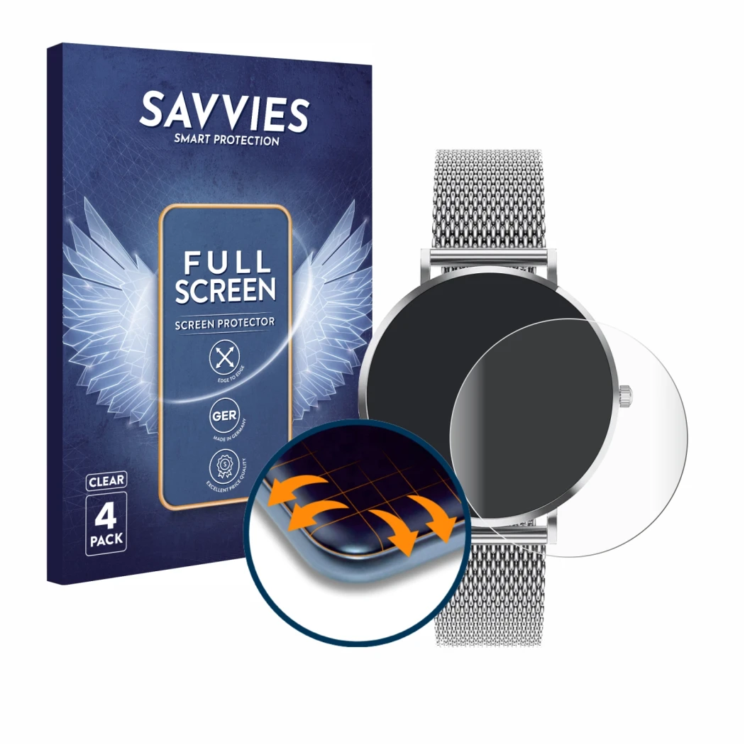 Parte frontale di una confezione del prodotto con il logo del marchio Savvies. Accanto è raffigurato il dispositivo Pireware A
