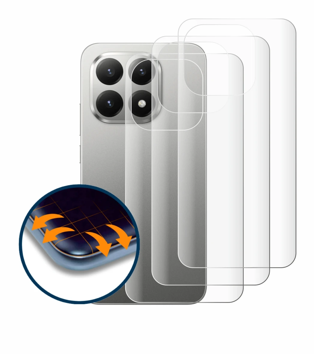 Immagine del dispositivo Xiaomi 15T (Posteriore) con un'ampia varietà di protezioni per lo schermo.