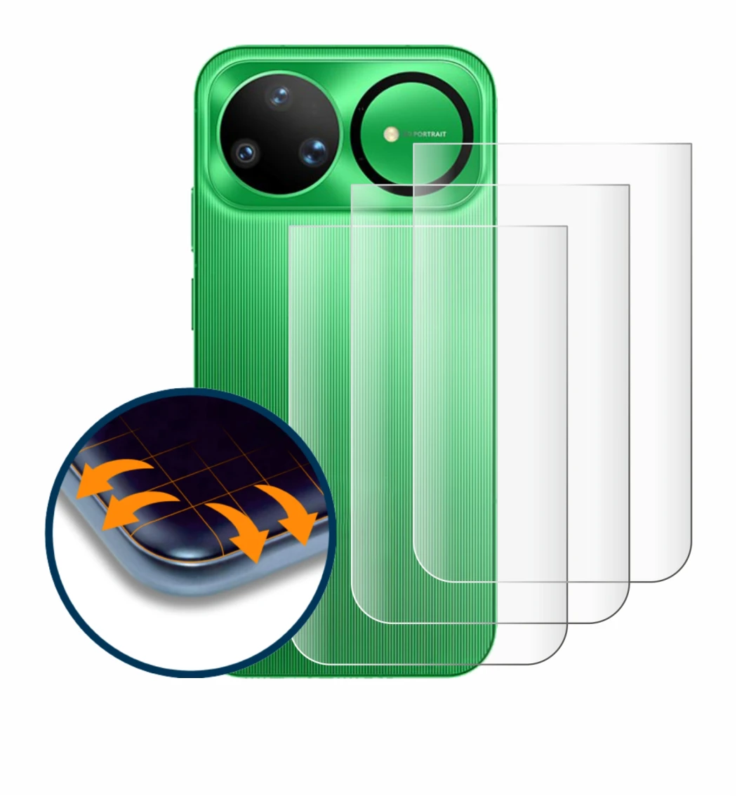 Immagine del dispositivo Huawei Nova 15 Ultra (Posteriore) con un'ampia varietà di protezioni per lo schermo.