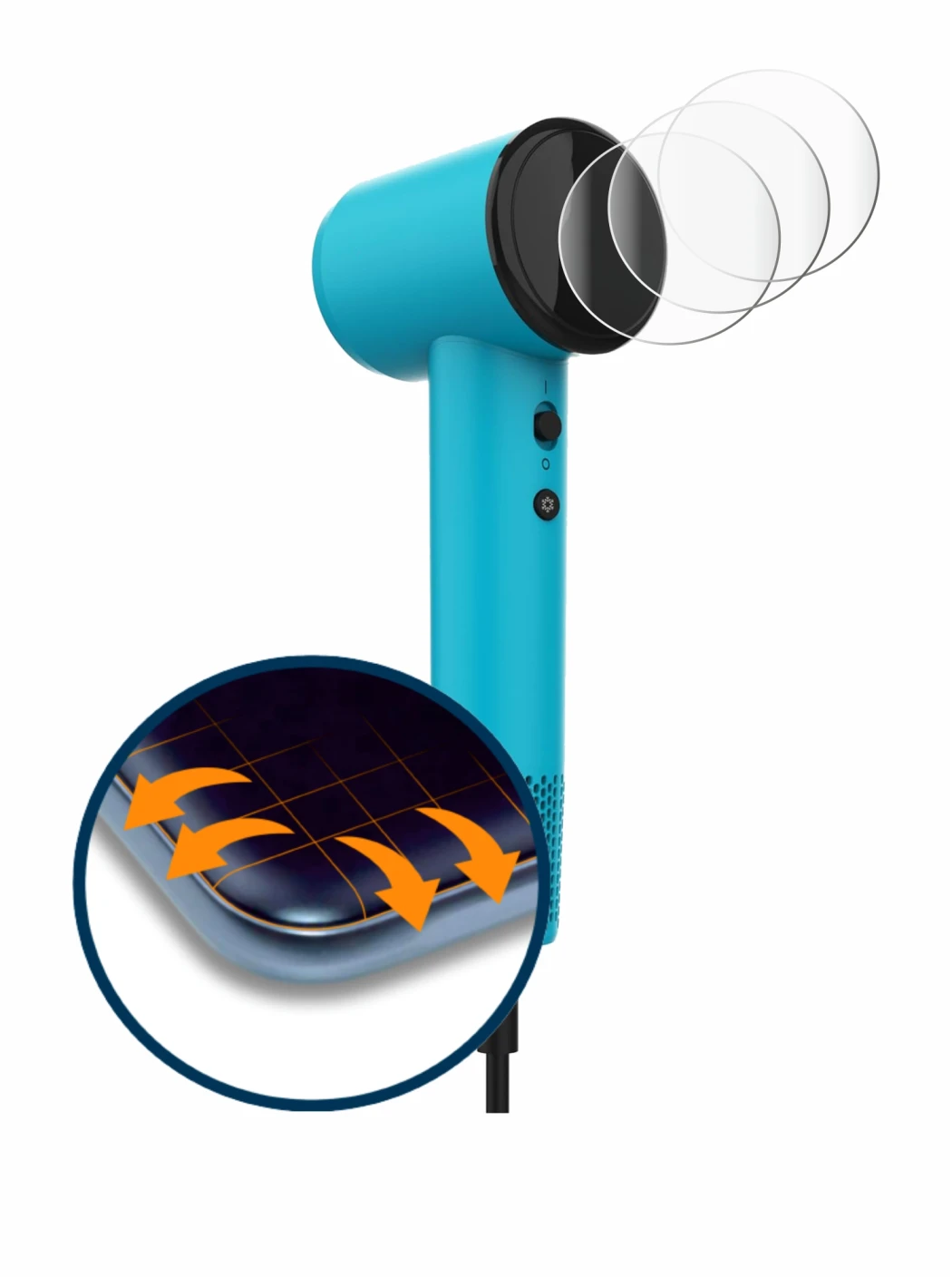 Immagine del dispositivo Cecotec DryNova con un'ampia varietà di protezioni per lo schermo.