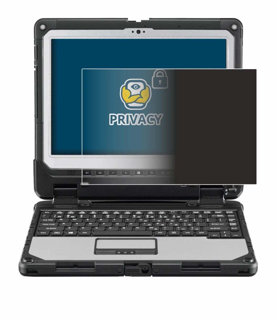 Immagine del dispositivo Panasonic Toughbook CF-33 con un'ampia varietà di protezioni per lo schermo.