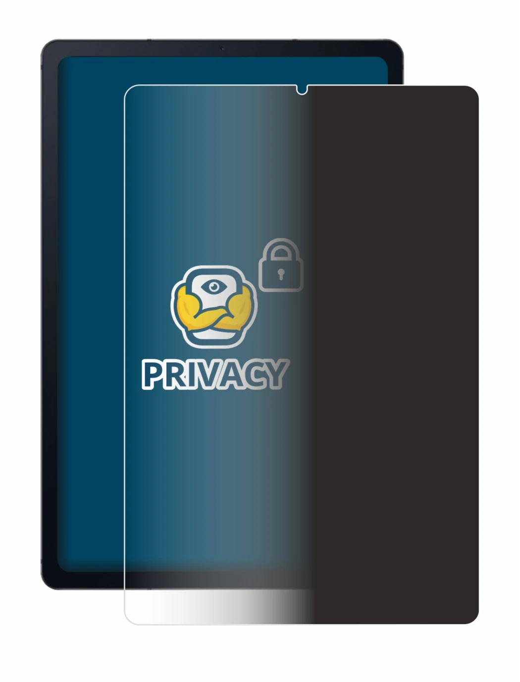 Immagine del dispositivo Samsung Galaxy Tab S6 Lite LTE 2020 con un'ampia varietà di protezioni per lo schermo.