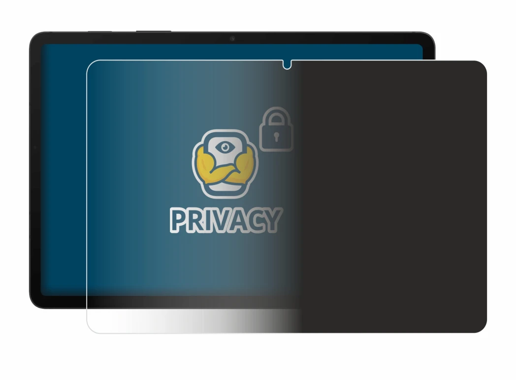 Immagine del dispositivo Samsung Galaxy Tab S8 WiFi con un'ampia varietà di protezioni per lo schermo.