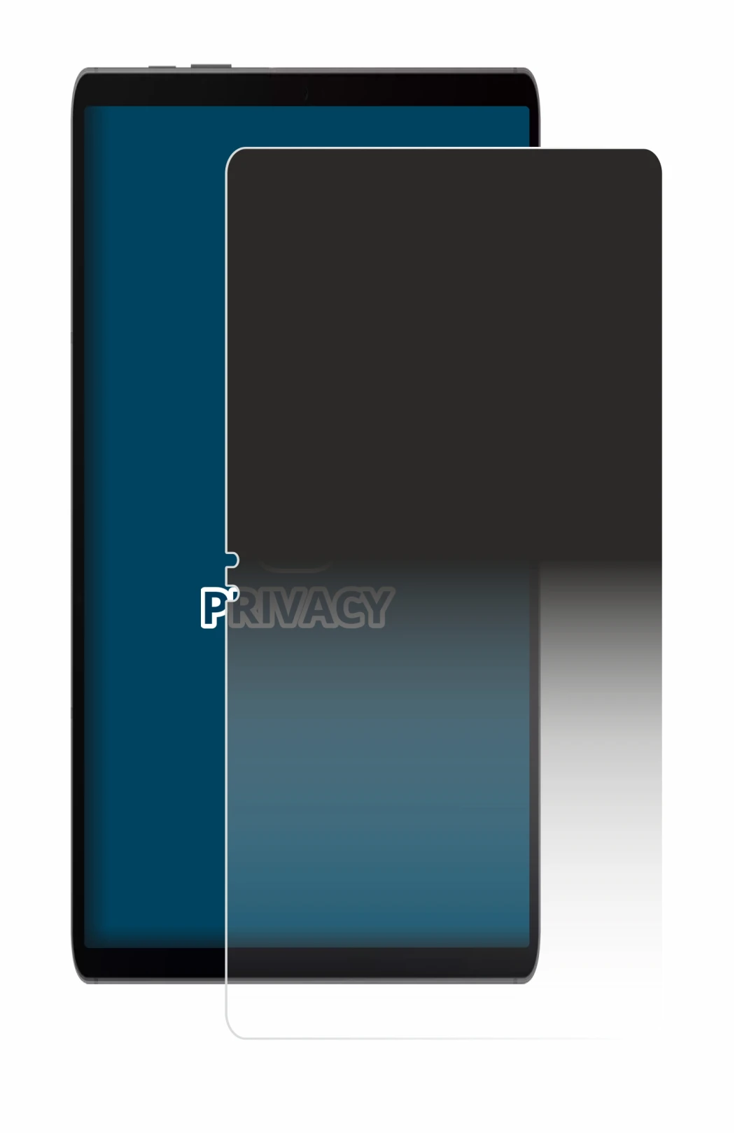 Immagine del dispositivo Samsung Galaxy Tab S9 FE con un'ampia varietà di protezioni per lo schermo.