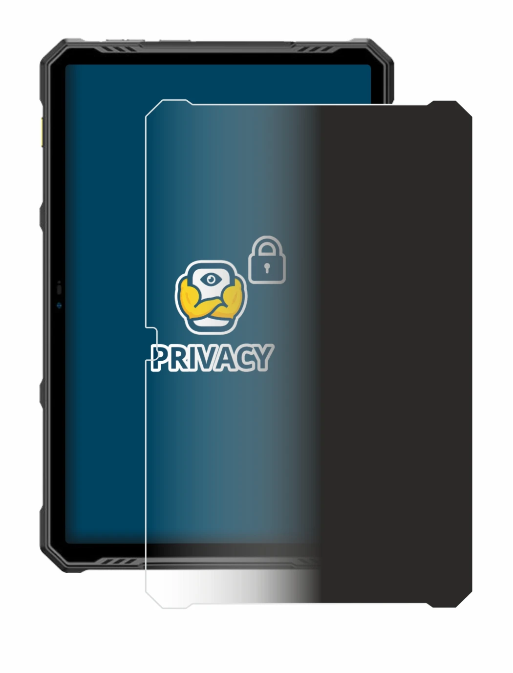 Immagine del dispositivo Ulefone Armor Pad 3 Pro con un'ampia varietà di protezioni per lo schermo.