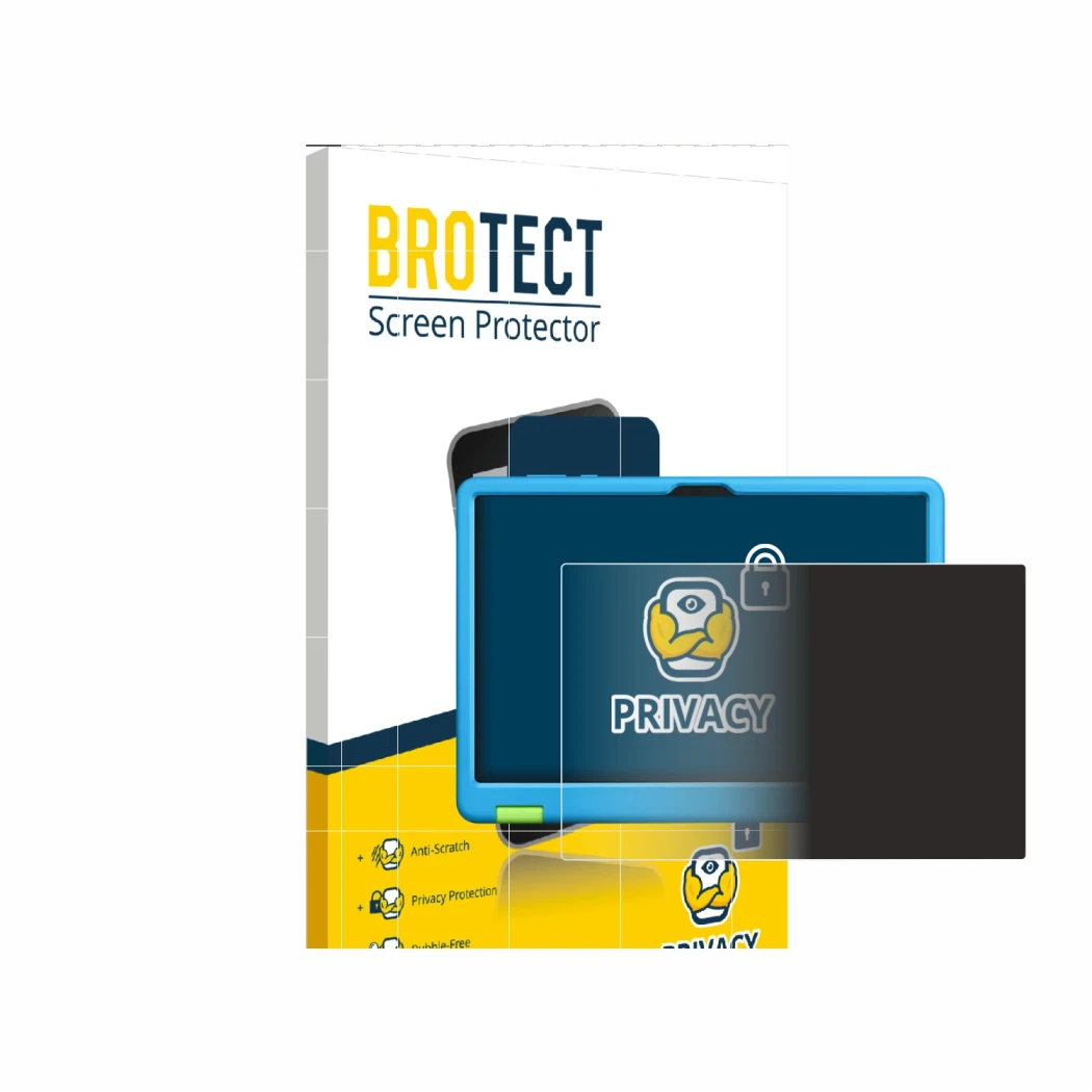 Parte frontale di una confezione del prodotto con il logo del marchio BROTECT. Accanto è raffigurato il dispositivo Honor Pad 