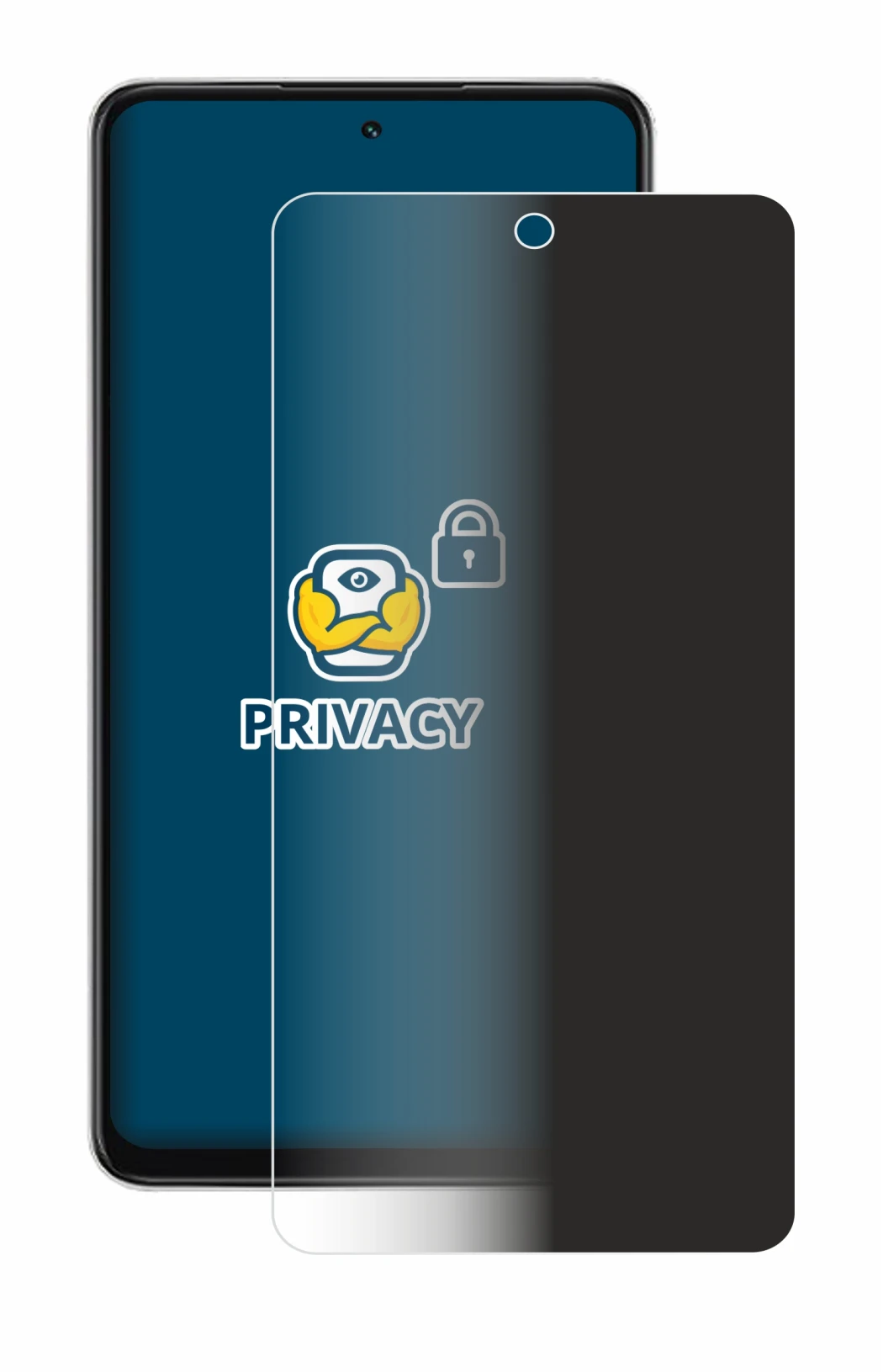 Immagine del dispositivo Oppo A5x con un'ampia varietà di protezioni per lo schermo.