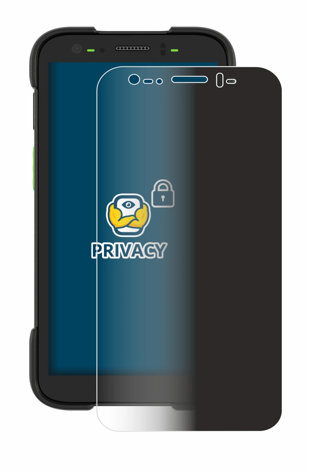 Immagine del dispositivo Zebra TC701 con un'ampia varietà di protezioni per lo schermo.