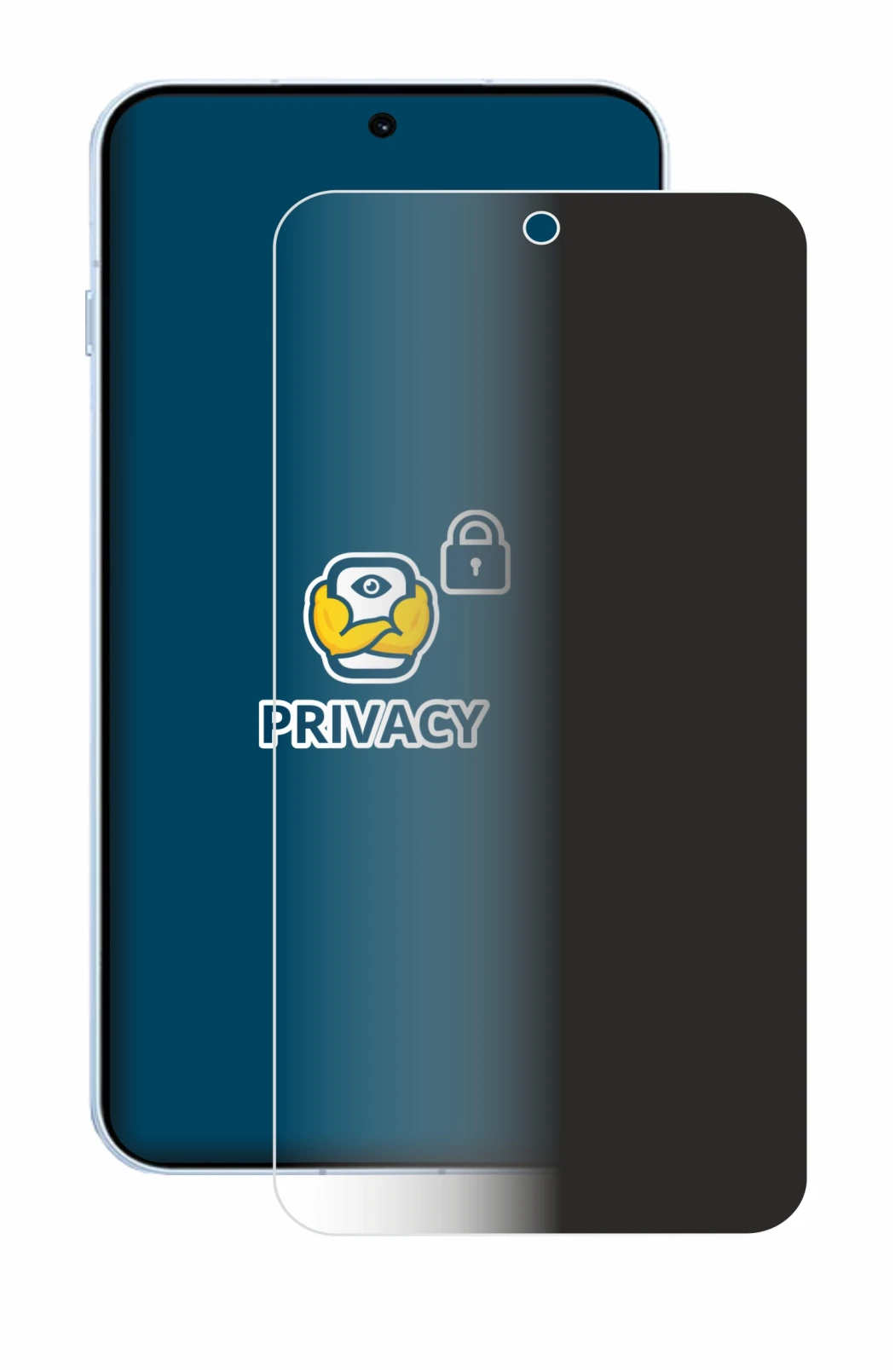 Immagine del dispositivo Oppo Find X8s con un'ampia varietà di protezioni per lo schermo.