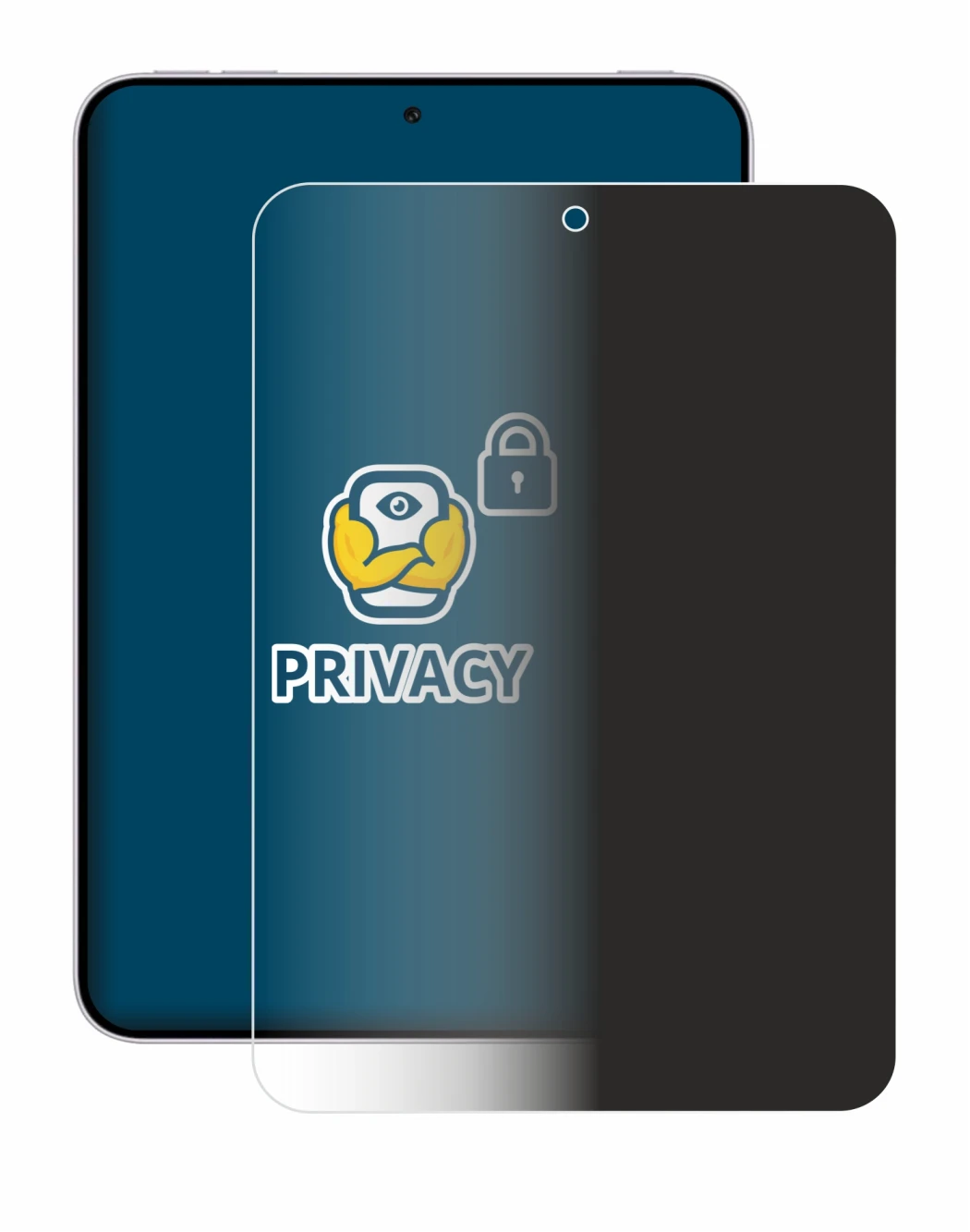 Immagine del dispositivo Oppo Pad Mini con un'ampia varietà di protezioni per lo schermo.