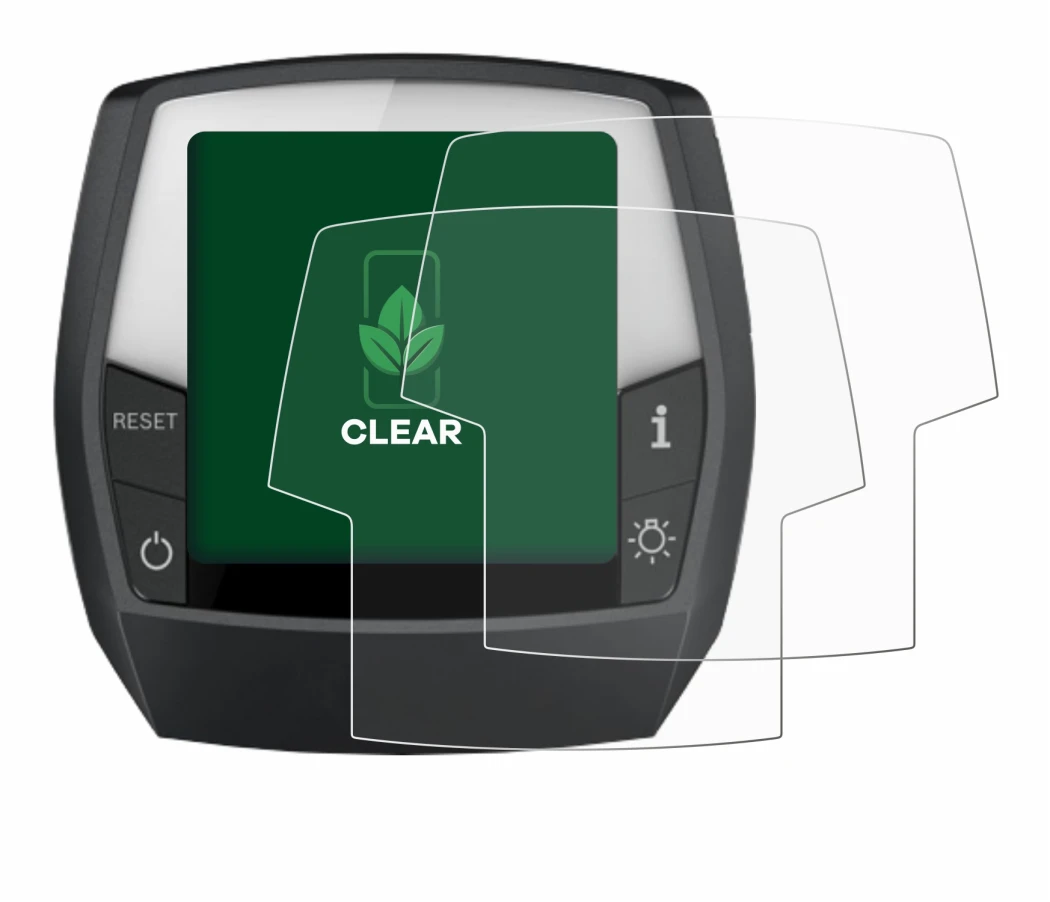 Immagine del dispositivo Bosch Intuvia Performance Line con un'ampia varietà di protezioni per lo schermo.