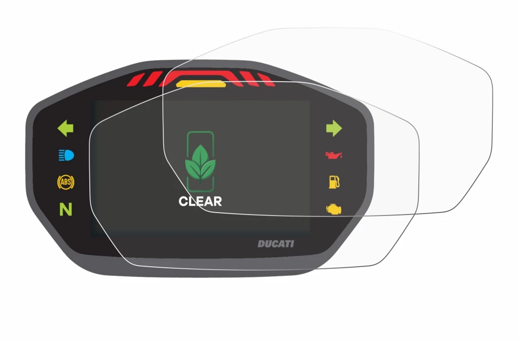 Immagine del dispositivo Ducati Monster 1200 Colour-TFT-Display con un'ampia varietà di protezioni per lo schermo.