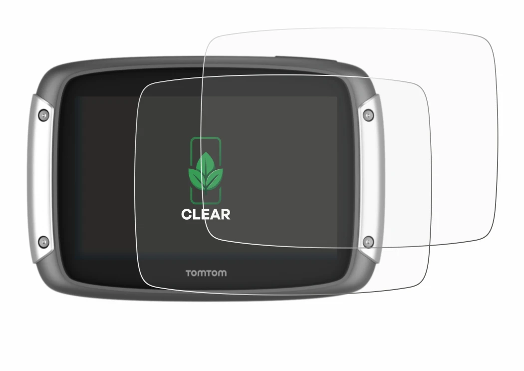 Immagine del dispositivo TomTom Rider 400 con un'ampia varietà di protezioni per lo schermo.