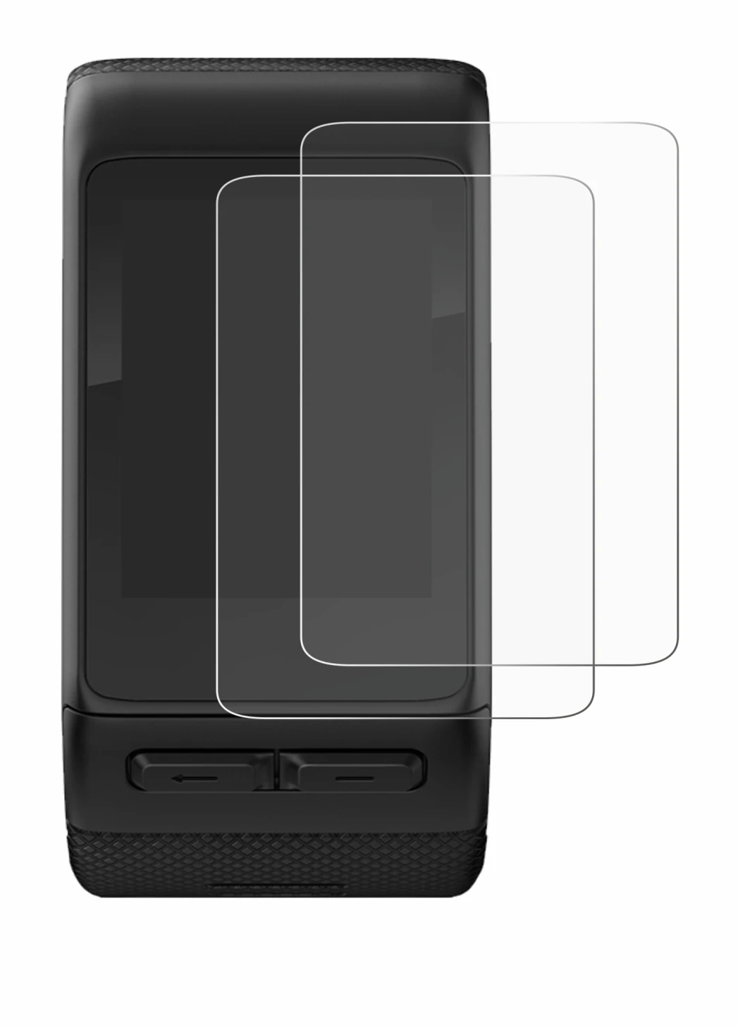Immagine del dispositivo Garmin vivoactive HR con un'ampia varietà di protezioni per lo schermo.