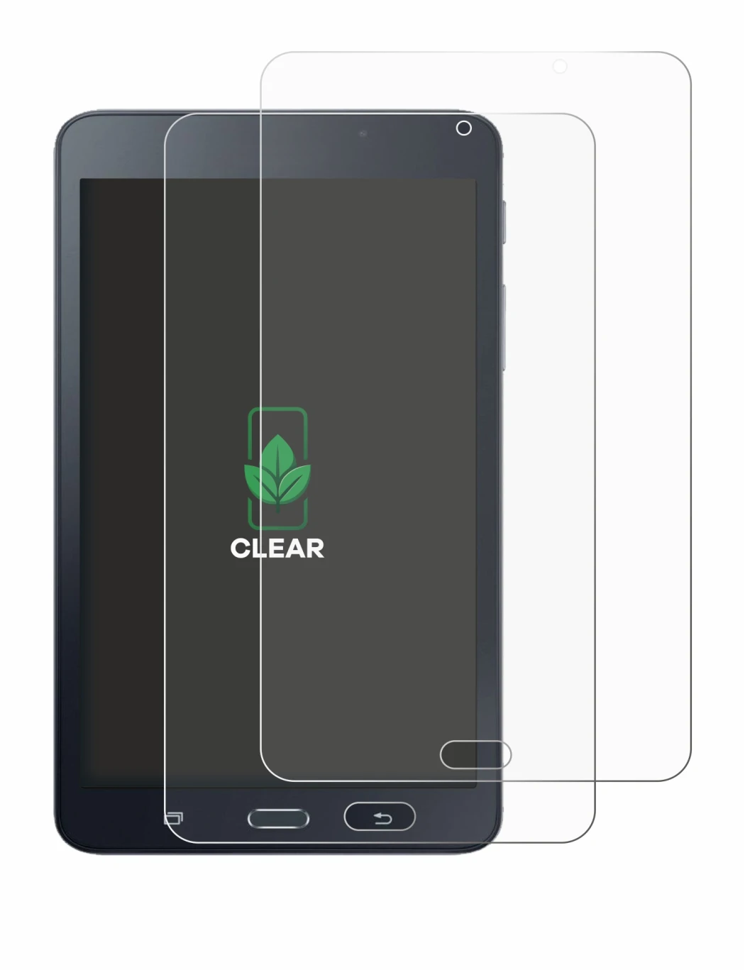 Immagine del dispositivo Samsung Galaxy Tab A6 7.0 con un'ampia varietà di protezioni per lo schermo.