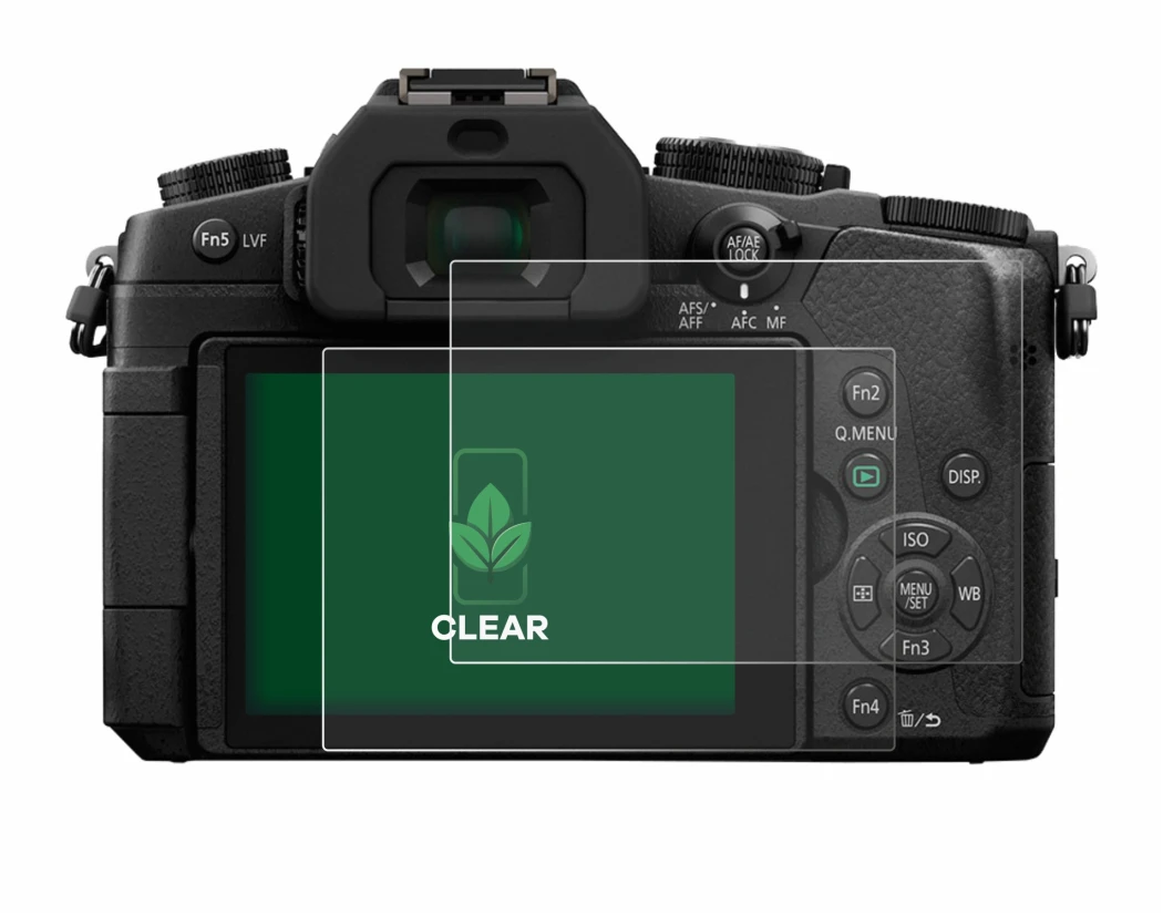 Immagine del dispositivo Panasonic Lumix DMC-G81 con un'ampia varietà di protezioni per lo schermo.