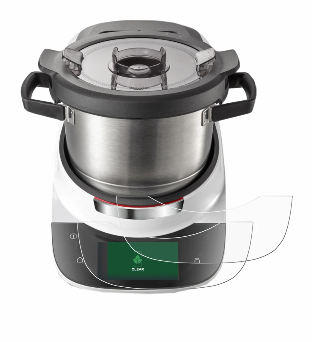 Immagine del dispositivo Bosch Cookit con un'ampia varietà di protezioni per lo schermo.