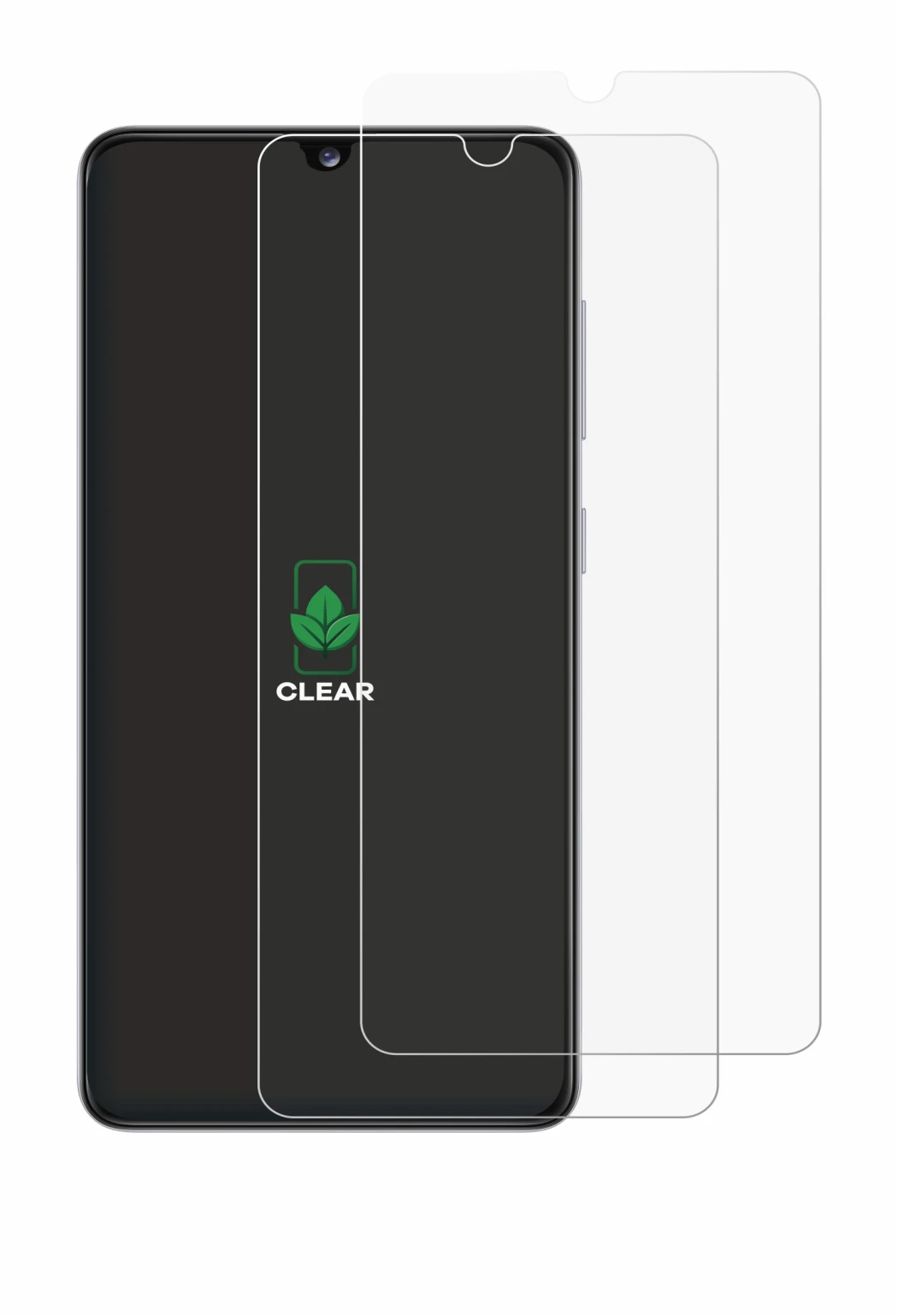 Immagine del dispositivo Samsung Galaxy A41 con un'ampia varietà di protezioni per lo schermo.