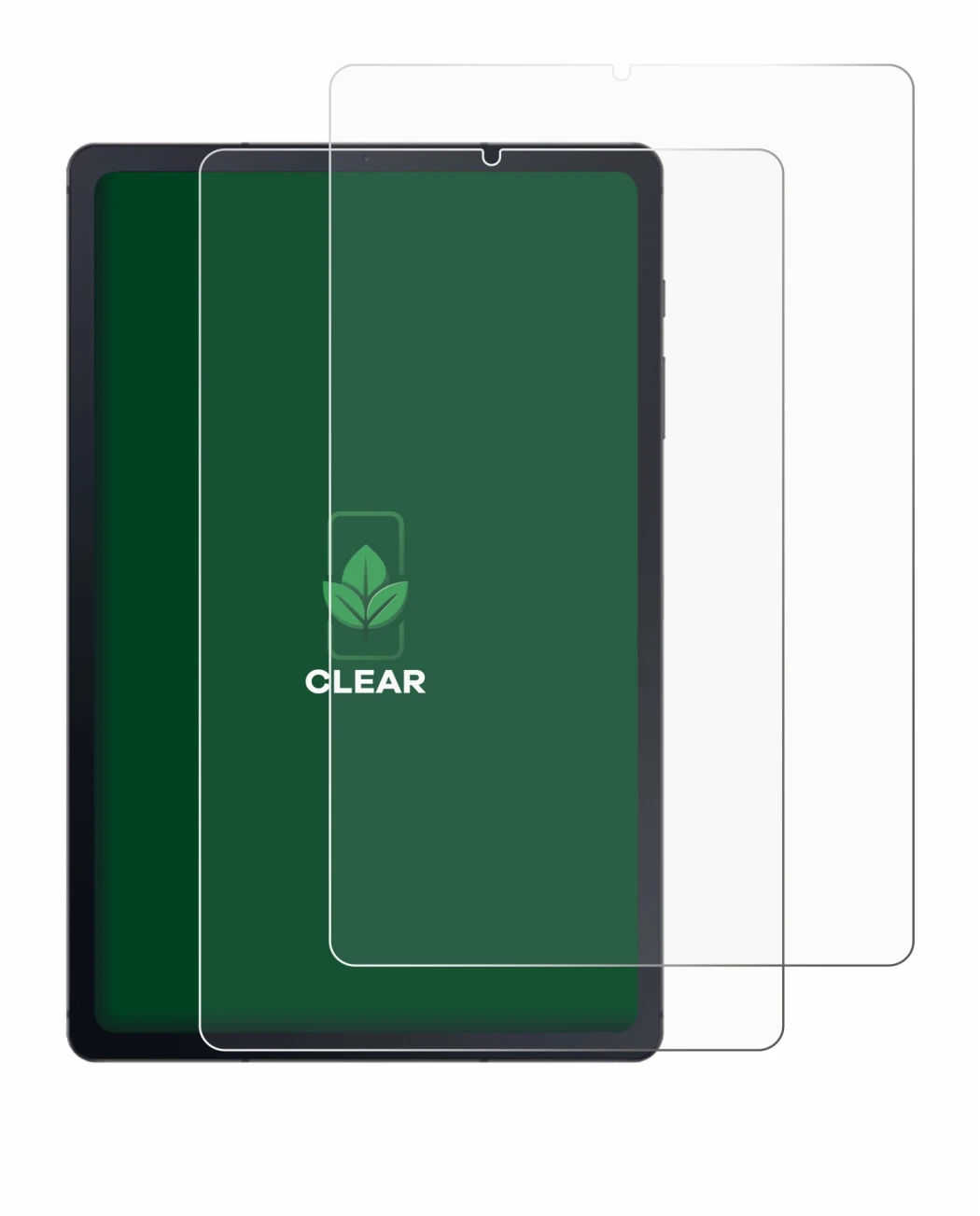 Immagine del dispositivo Samsung Galaxy Tab S6 Lite LTE 2020 con un'ampia varietà di protezioni per lo schermo.