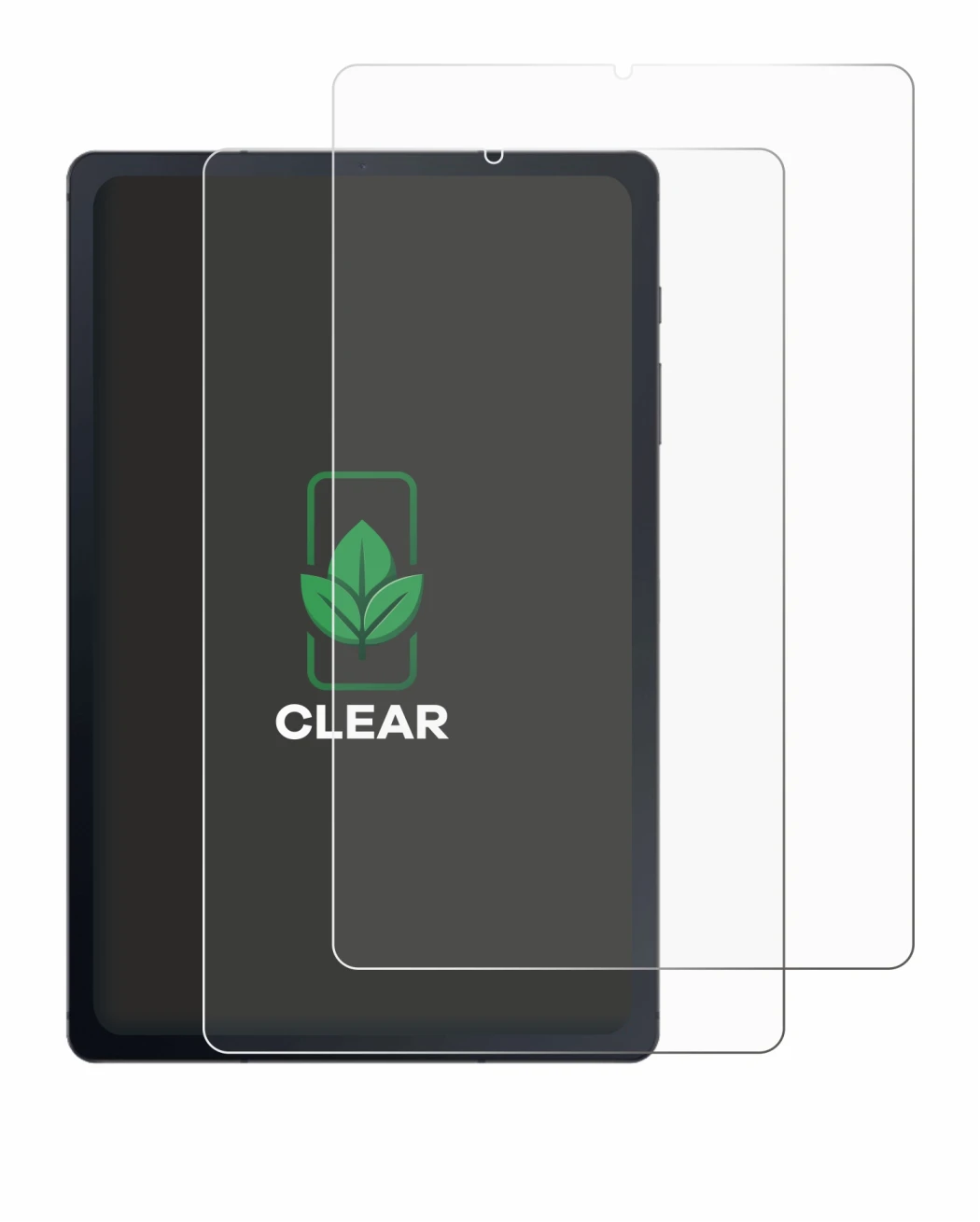 Immagine del dispositivo Samsung Galaxy Tab S6 Lite 2020 con un'ampia varietà di protezioni per lo schermo.