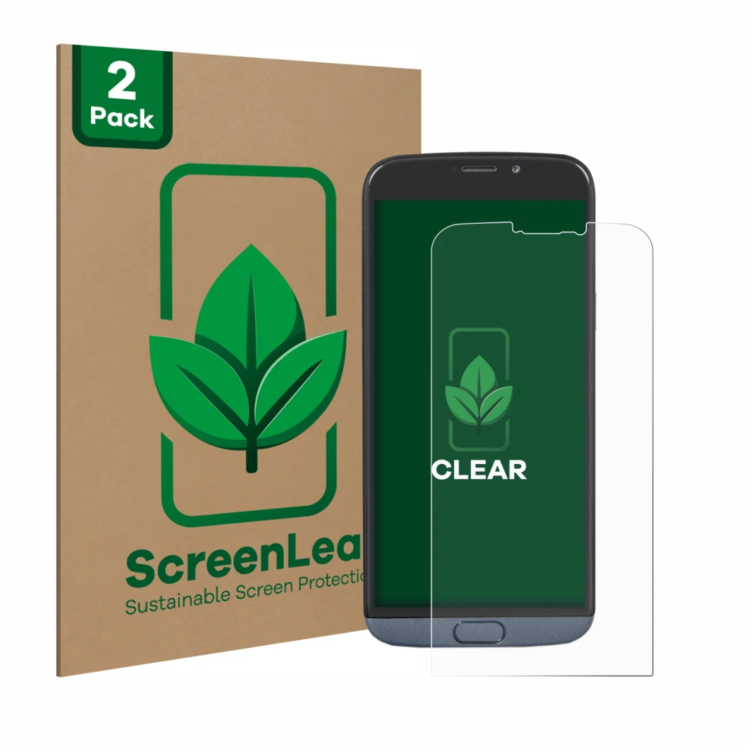 Parte frontale di una confezione del prodotto con il logo del marchio ScreenLeaf. Accanto è raffigurato il dispositivo Doro 80
