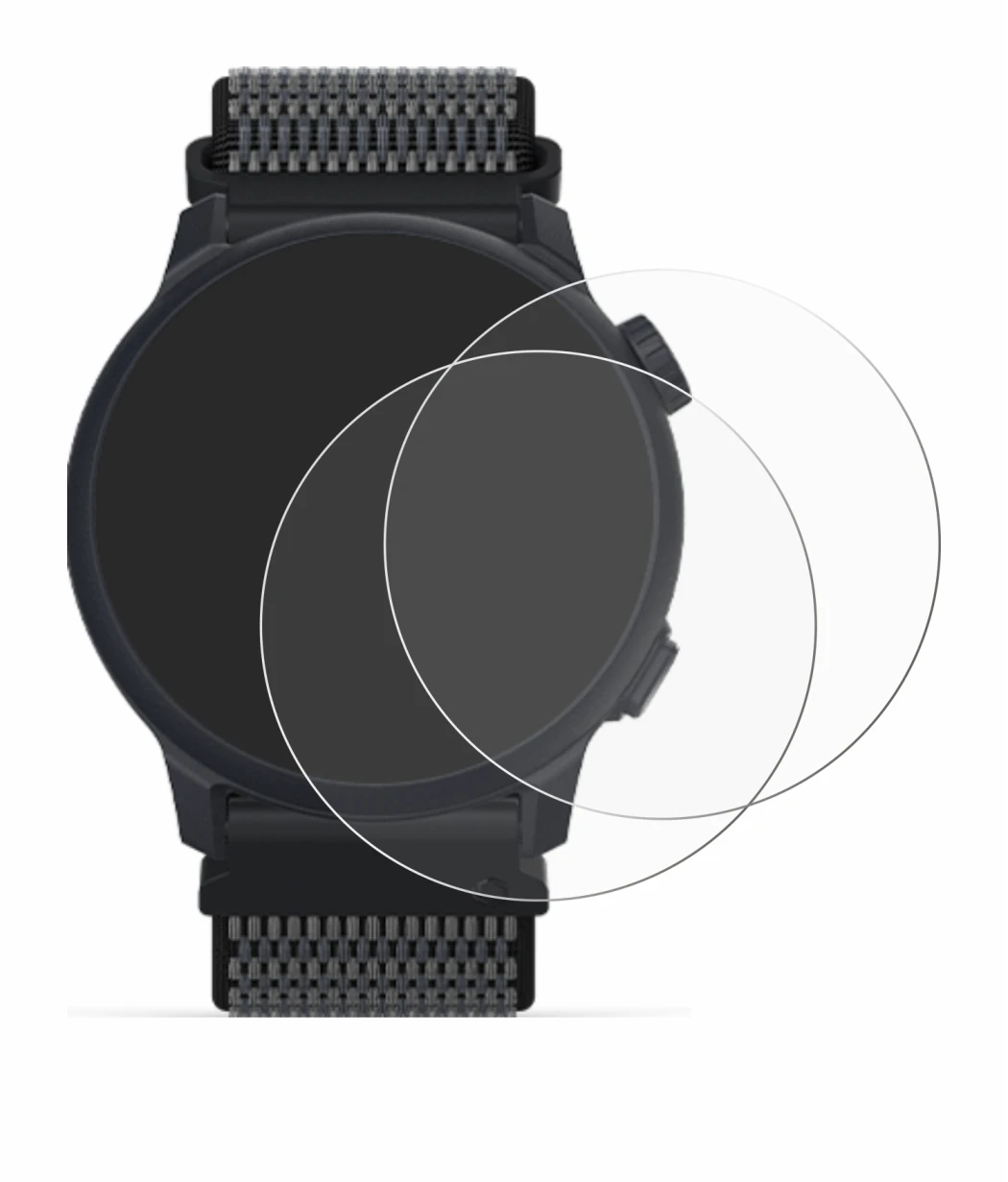 Immagine del dispositivo Coros Pace 2 con un'ampia varietà di protezioni per lo schermo.