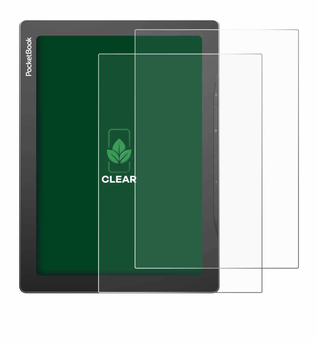 Immagine del dispositivo PocketBook InkPad Lite con un'ampia varietà di protezioni per lo schermo.