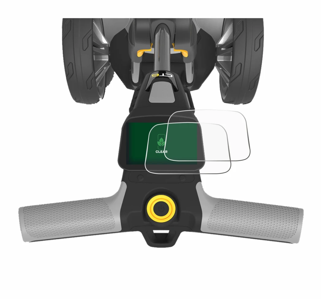 Immagine del dispositivo PowaKaddy CT6 con un'ampia varietà di protezioni per lo schermo.