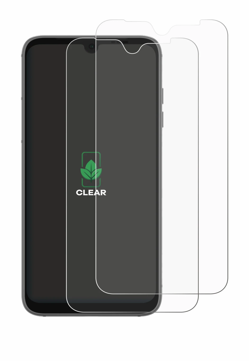 Immagine del dispositivo Fairphone 4 con un'ampia varietà di protezioni per lo schermo.