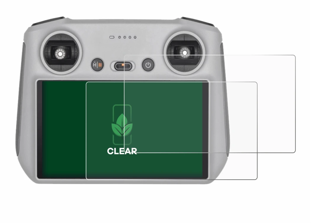 Immagine del dispositivo DJI RC Controller con un'ampia varietà di protezioni per lo schermo.