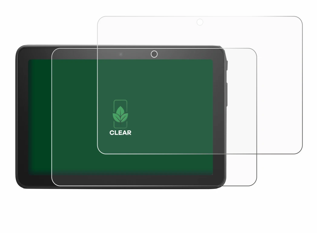Immagine del dispositivo Amazon Fire 7 2022 con un'ampia varietà di protezioni per lo schermo.