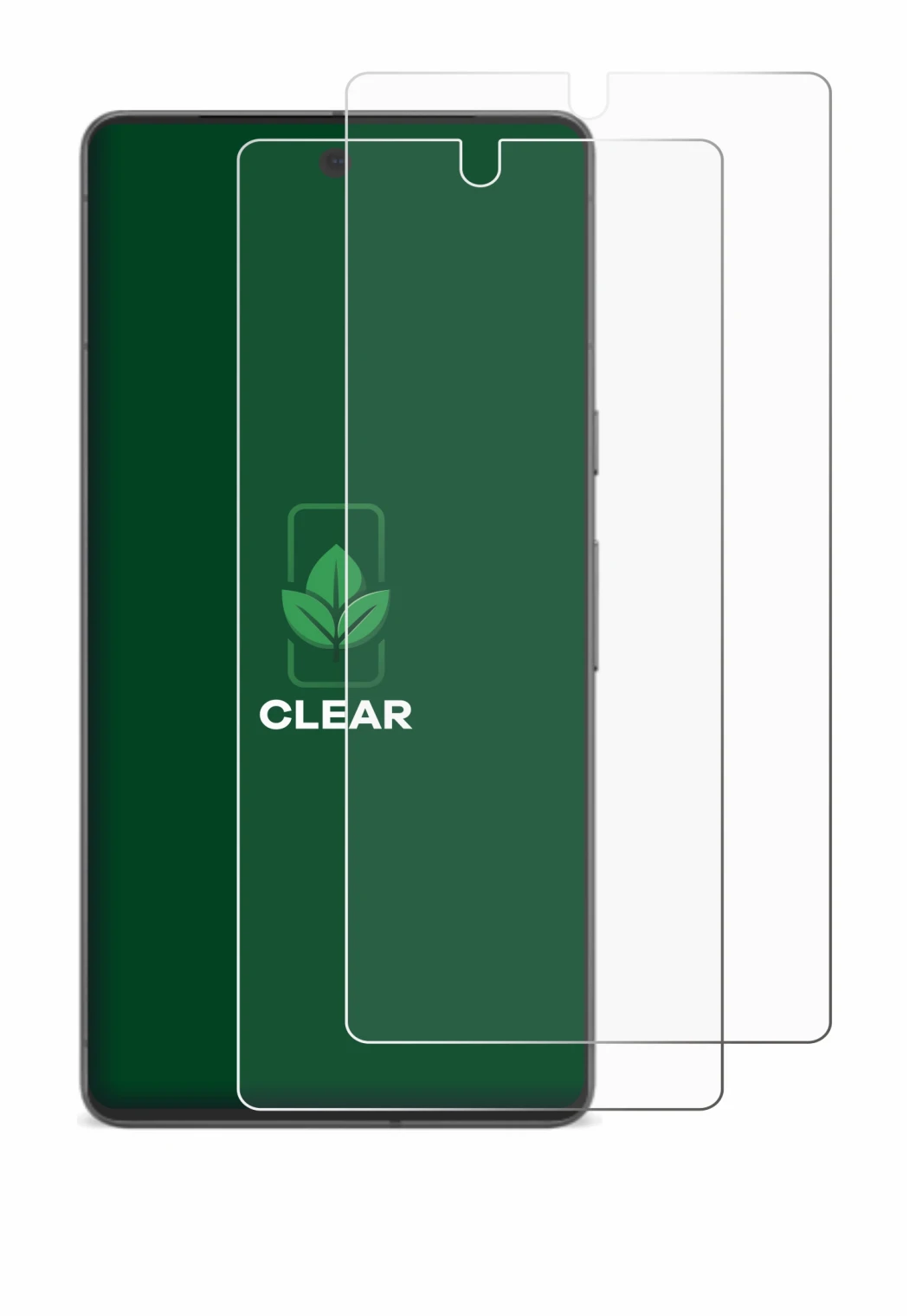 Immagine del dispositivo Google Pixel 7 con un'ampia varietà di protezioni per lo schermo.