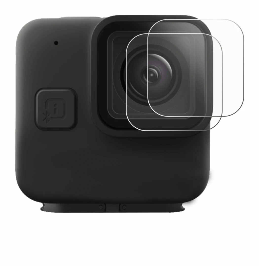 Immagine del dispositivo GoPro Hero 11 mini Lente (Cassa) con un'ampia varietà di protezioni per lo schermo.