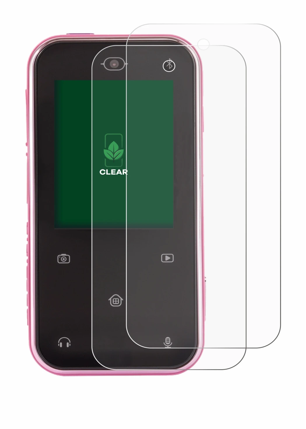 Immagine del dispositivo Vtech Kidizoom Snap Touch con un'ampia varietà di protezioni per lo schermo.