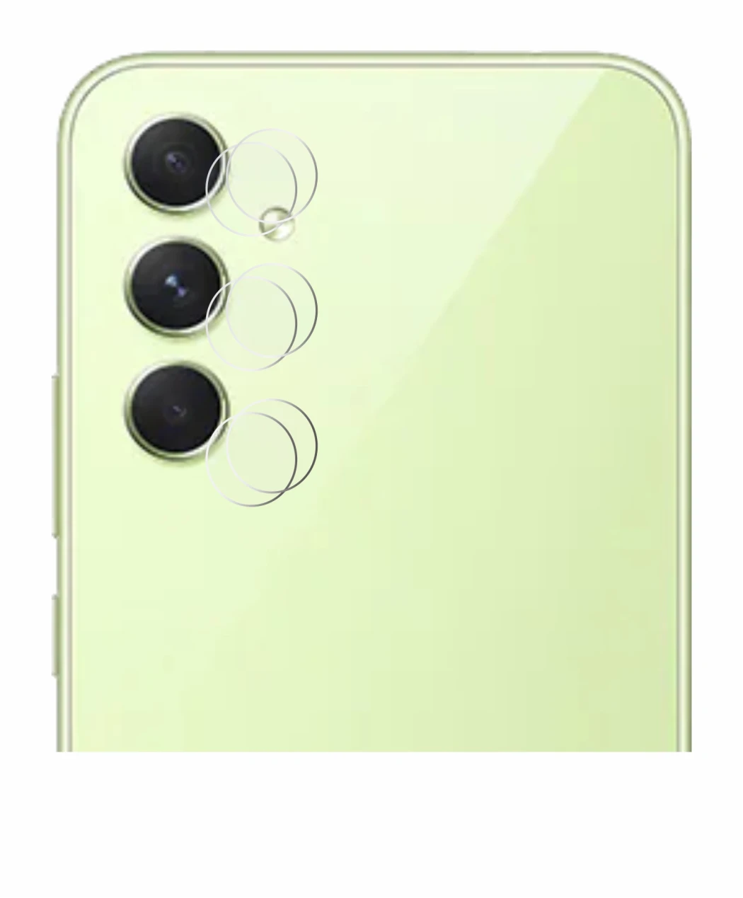 Immagine del dispositivo Samsung Galaxy A54 5G (SOLO Fotocamera) con un'ampia varietà di protezioni per lo schermo.
