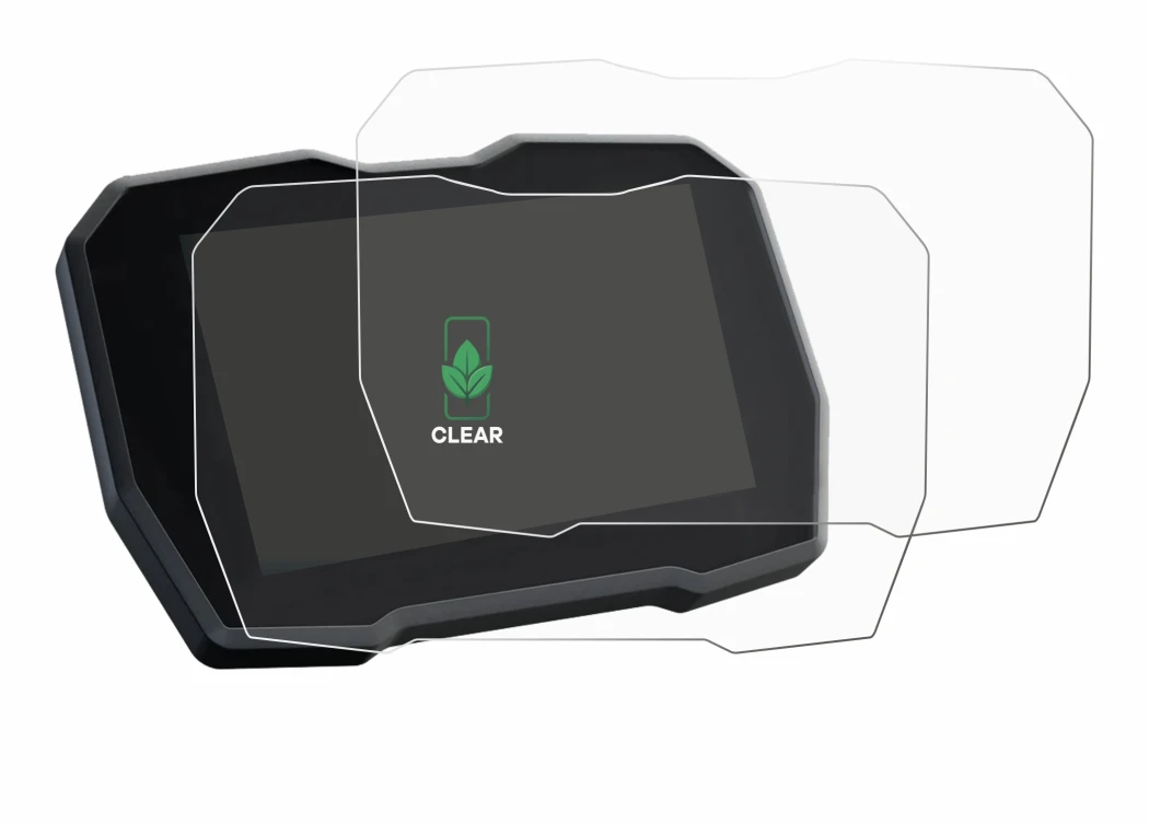 Immagine del dispositivo Ducati Multistrada V4 2021+ con un'ampia varietà di protezioni per lo schermo.