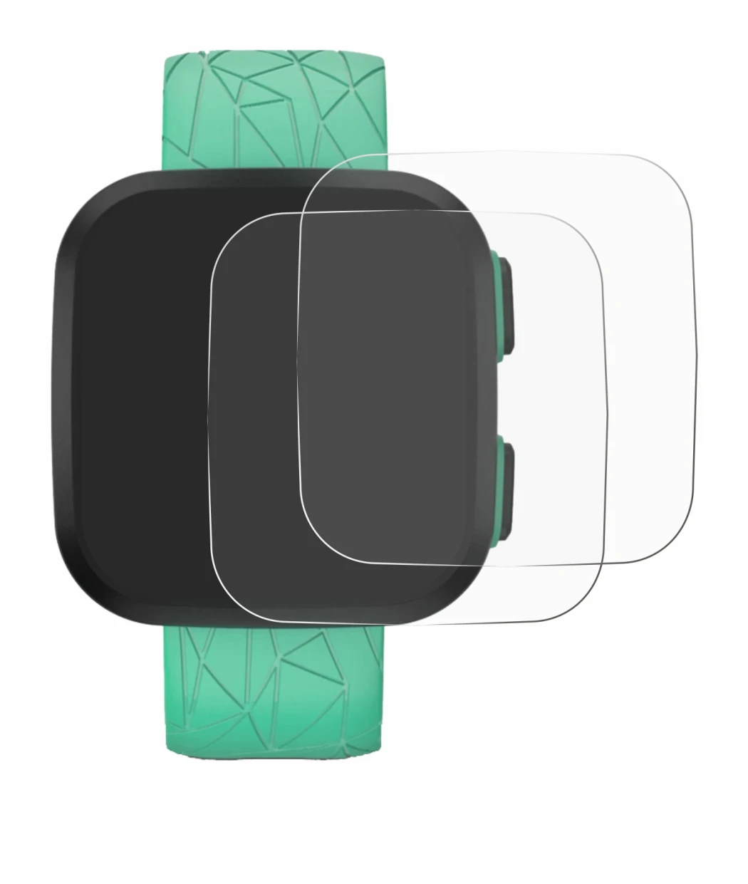 Immagine del dispositivo Garmin Bounce con un'ampia varietà di protezioni per lo schermo.