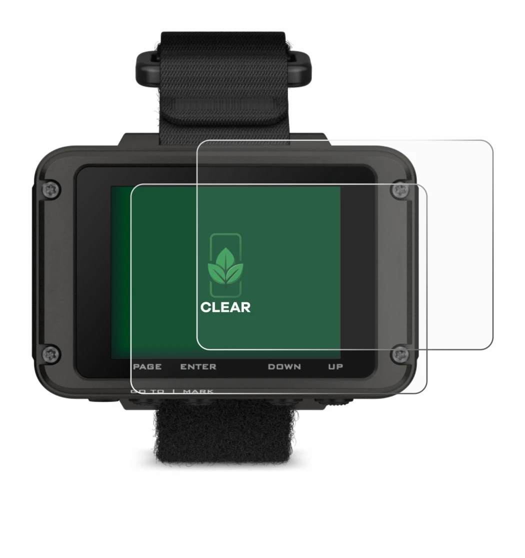 Immagine del dispositivo Garmin Foretrex 801 con un'ampia varietà di protezioni per lo schermo.