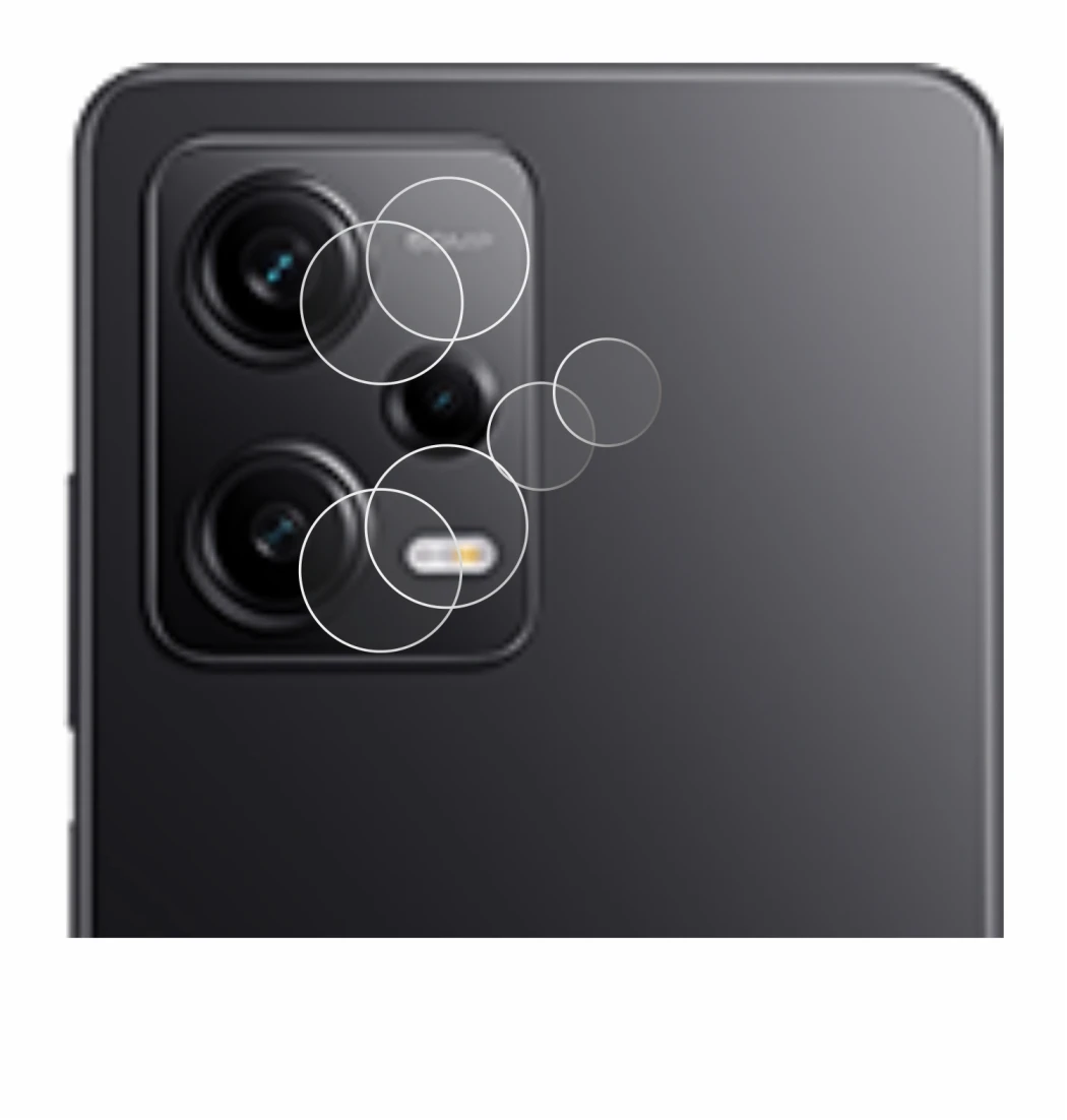 Immagine del dispositivo Xiaomi Redmi Note 12 Pro 5G (SOLO Fotocamera) con un'ampia varietà di protezioni per lo schermo.